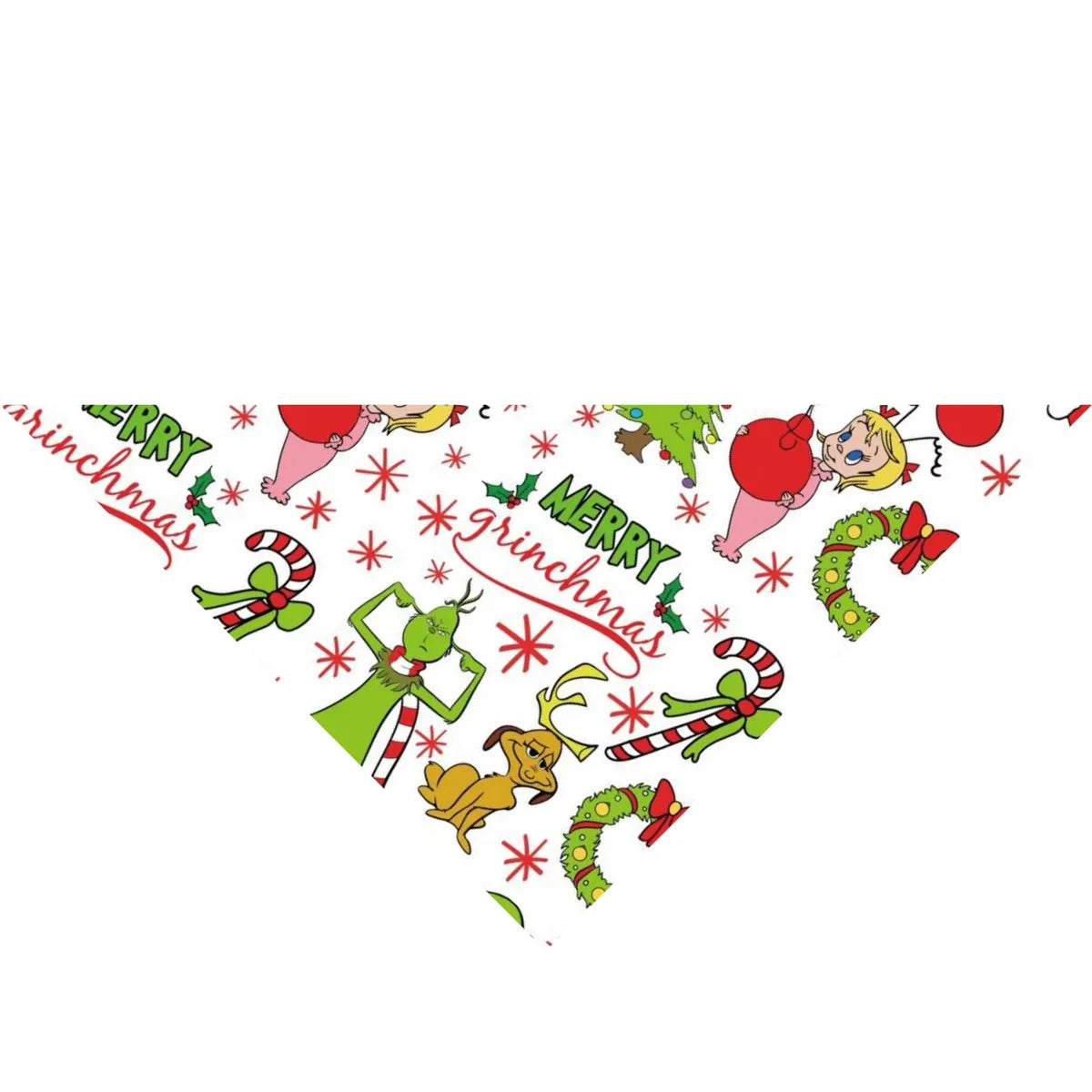 Christmas White Pajamas Set With Cartoon Pattern Print