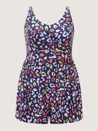 Leopard Print Chlorine Resistant One-Piece Swimsuit