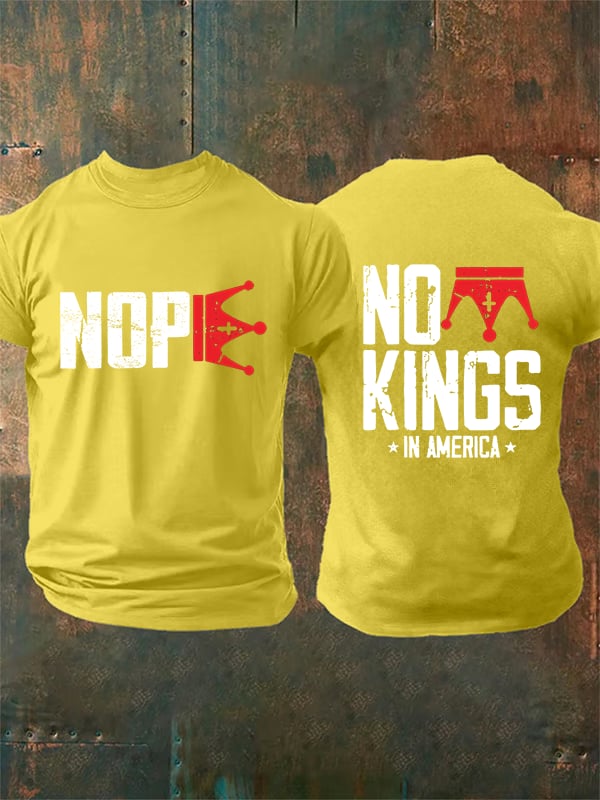 🔥Buy 3 Get 15% Off🔥Men's  No Kings In America T-Shirt