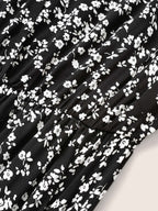 Bloom Dress - Flutter Sleeve Ditsy Floral Pocket Split Maxi Dress