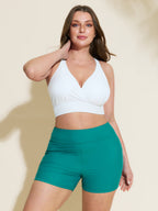 Sculpting Pockets Solid Swim Shorts