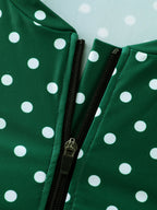Polka Dots Flutter Sleeve One-Piece Swimsuit