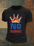 🔥Buy 3 Get 15% Off🔥Men's   NO KINGS Print T-Shirt