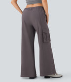 Low Rise Wide Leg Casual Cargo Pants with Pockets