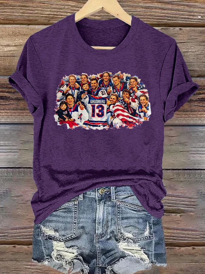 Women's  Funny Character Print T-Shirt
