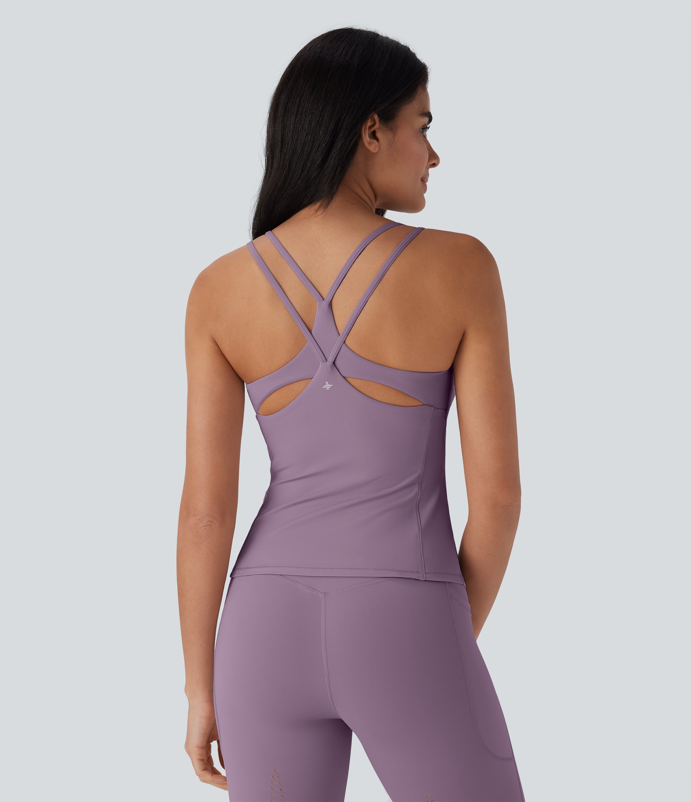 UltraSculptTM Cool Quick Dry Molded Cups Yoga Cami Top-UPF50+