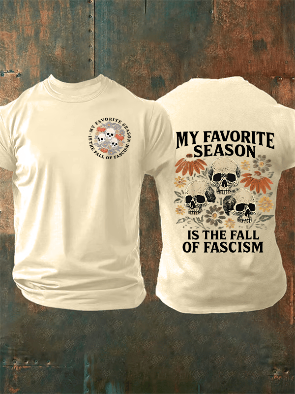 Men's MY FAVORITE SEASON Print  T-shirt