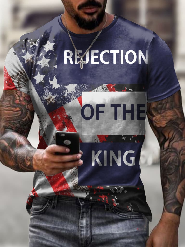 🔥Buy 3 Get 15% Off🔥Men's Casual Fashion American Reject King Print T-Shirt