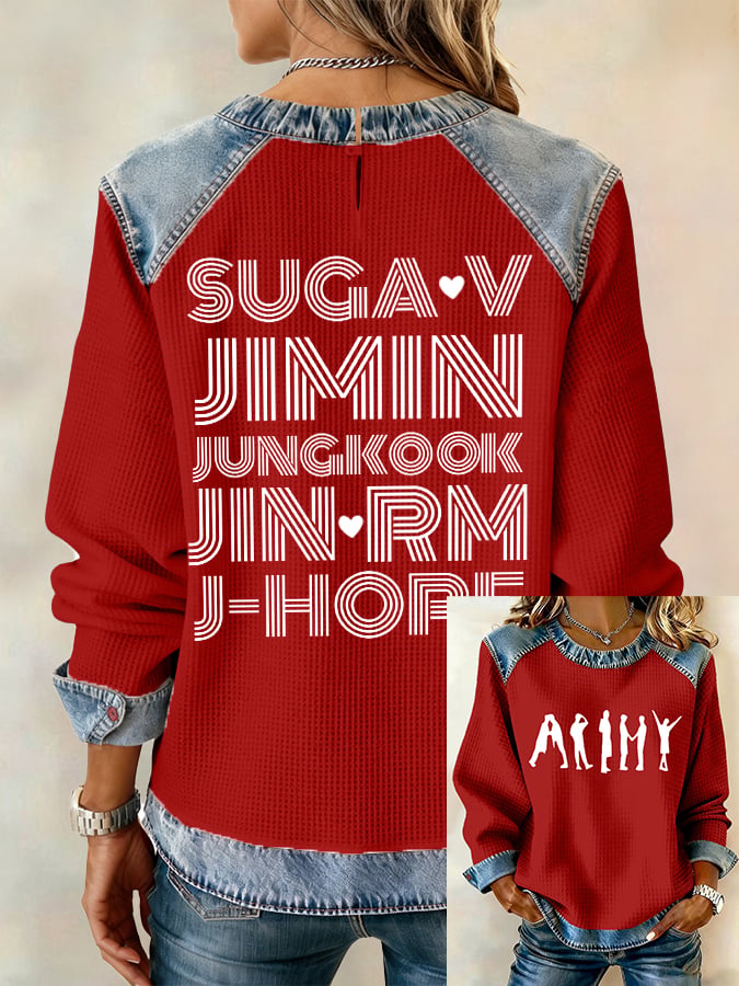 Women's Leisure  Print Sweatshirt