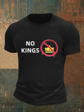 🔥Buy 3 Get 15% Off🔥Men's   NO KINGS Print T-Shirt
