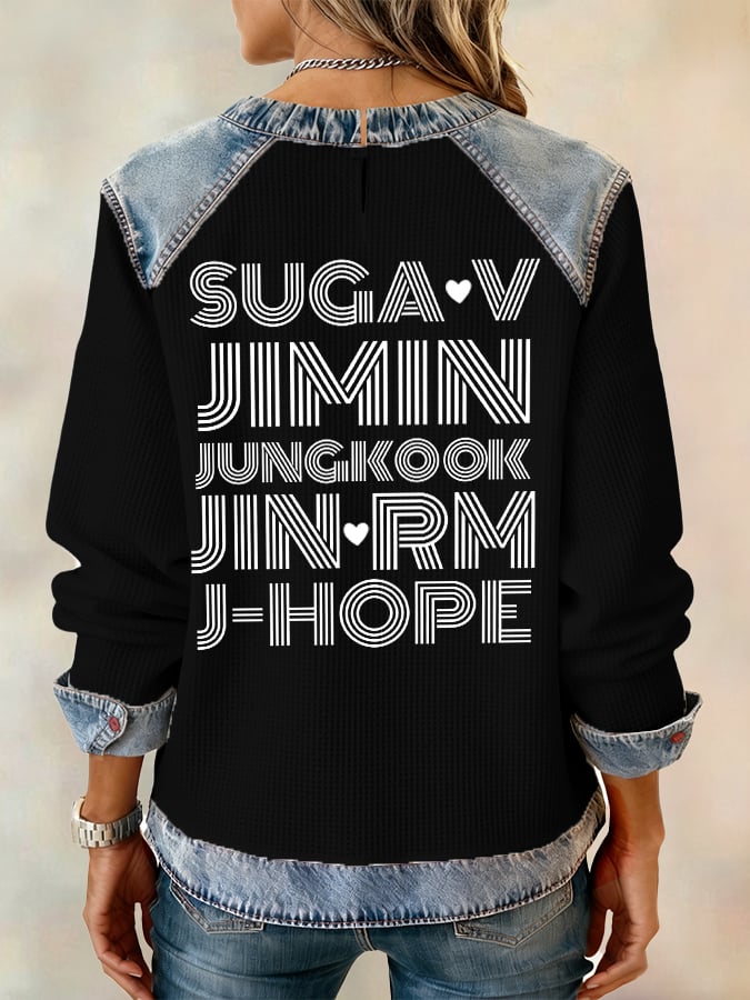 Women's Leisure  Print Sweatshirt