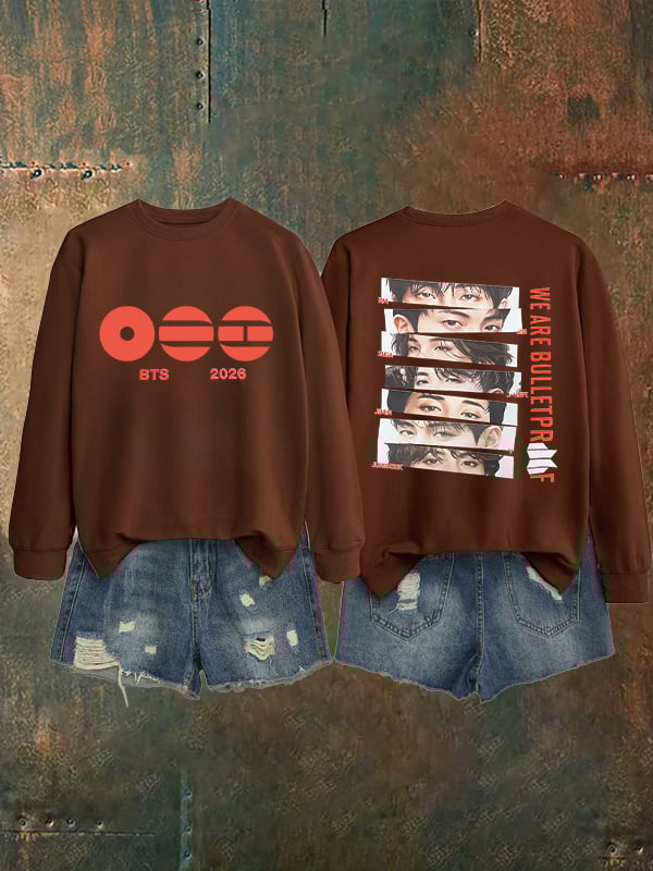 Women's K-pop Print Sweatshirt