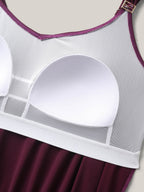 Plain Pockets Adjustable One-Piece Swimsuit