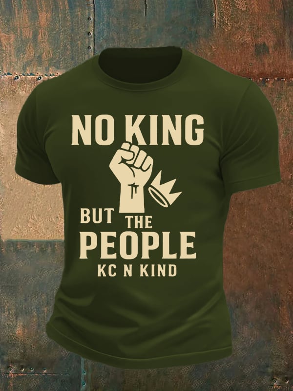 Men's no king but the people KC N kind print  T-Shirt