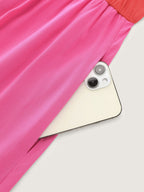 Colorblock Tiered Scoop Neck Maxi Dress