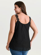 Lace Trim Flowy Tank Top