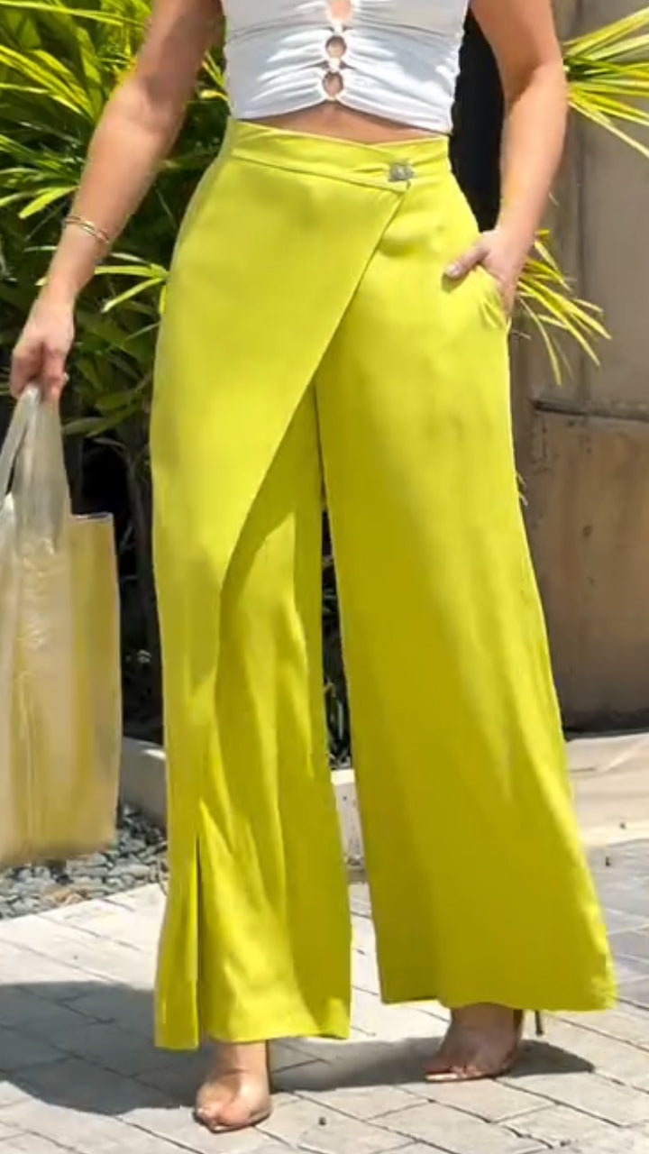 Women Spliced Solid Color Casual Pants