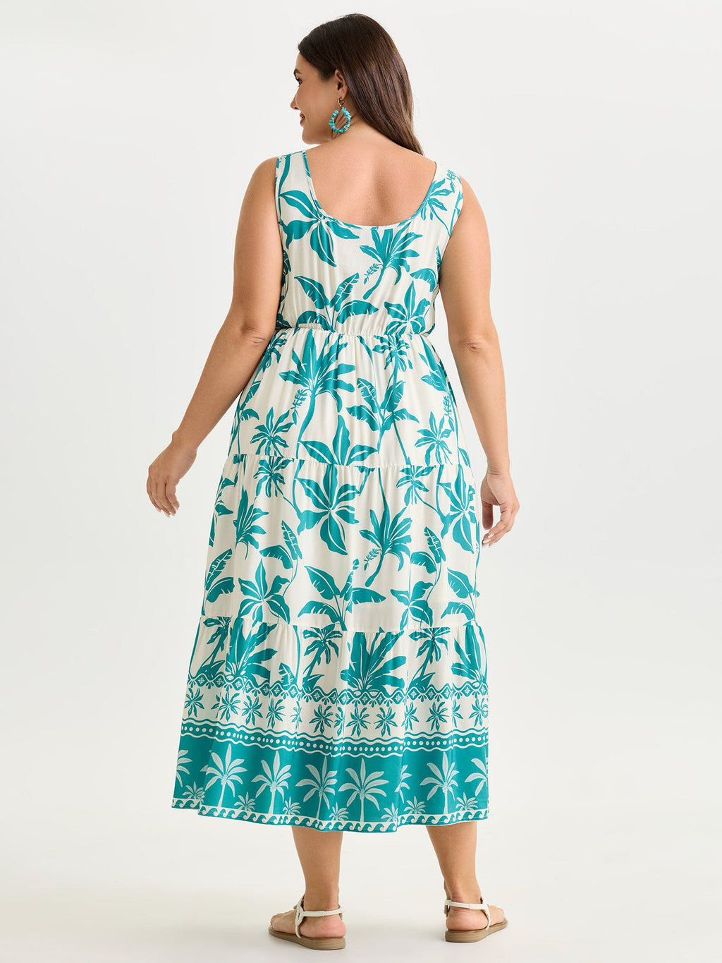 Breezy Floral Print Sleeveless Maxi Dress