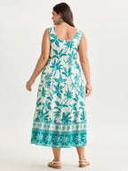 Breezy Floral Print Sleeveless Maxi Dress