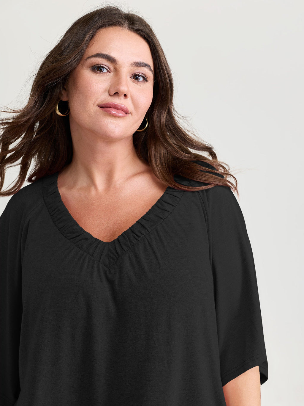 Supersoft Bust-Friendly Flowy Plain Top