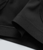 SpeedWaveTM High Waisted Contrast Mesh Quick Dry Training Biker Shorts 7'' with Pockets