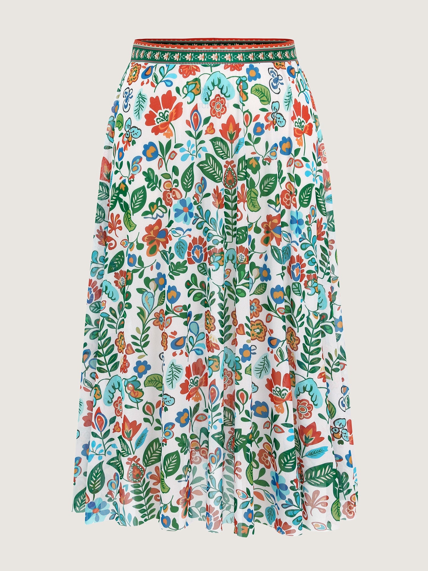 Two-Piece Tummy-Friendly Sarong Swimsuit