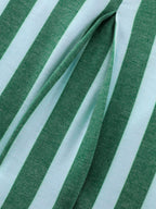 Supersoft Striped Print Scoop Neckline Midi Dress
