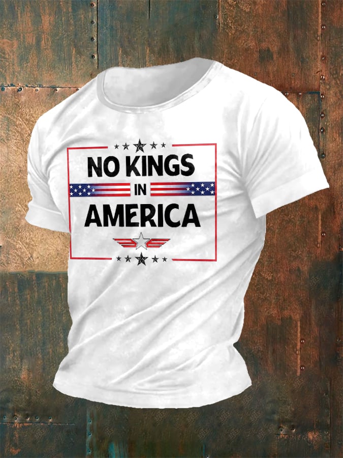🔥Buy 3 Get 15% Off🔥Men's Casual Fashion American Kingless Print T-Shirt
