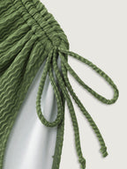 Textured Twist-Front One-Piece Swim