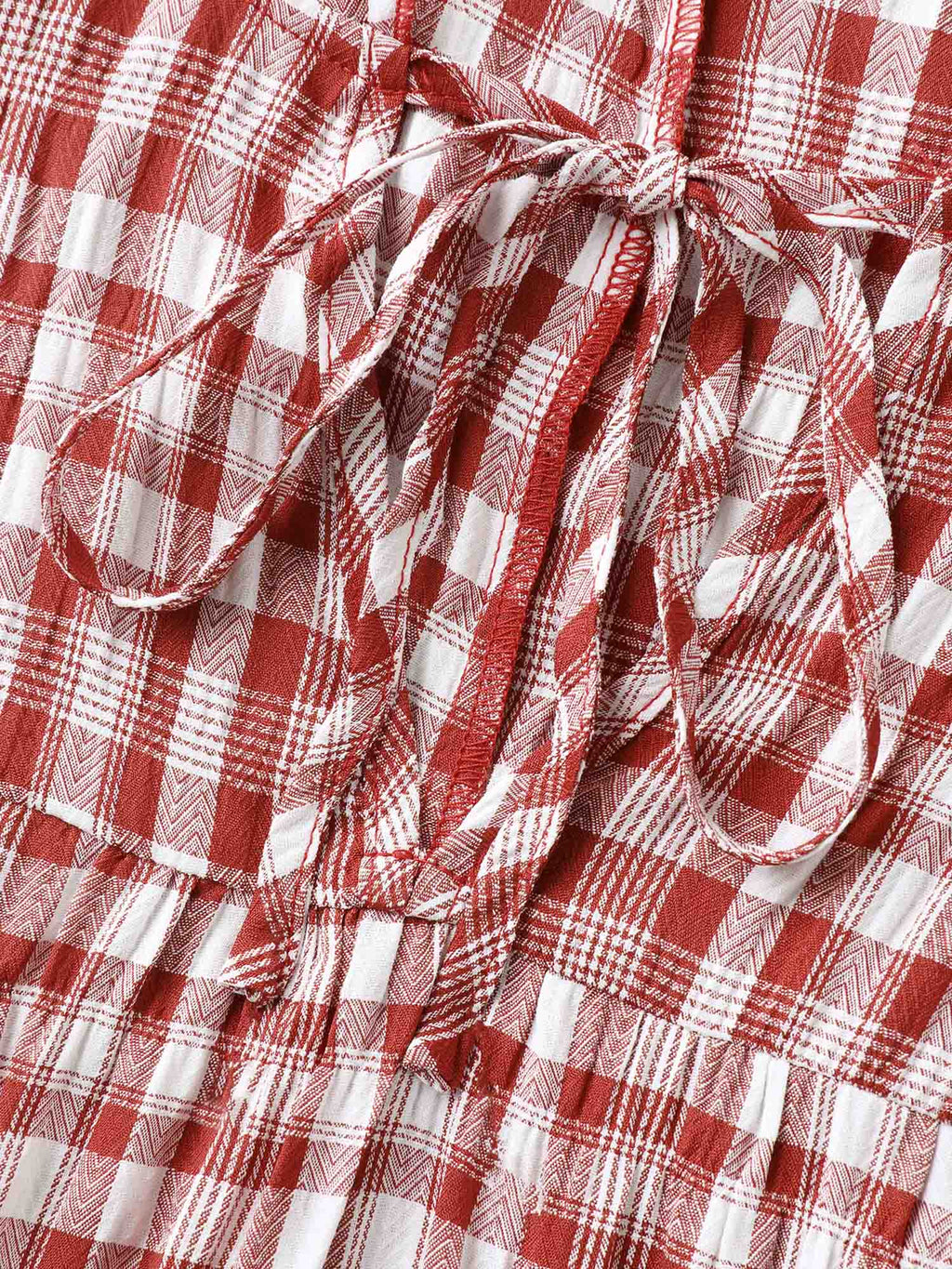 Sweet Plaid Pattern Pockets Mini Dress