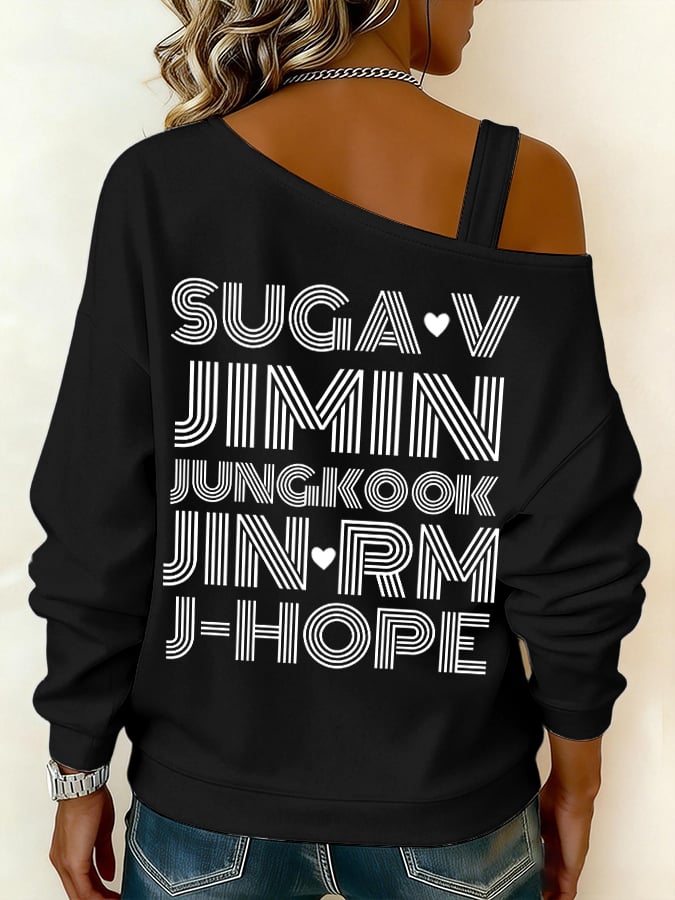 Women's BTS lovers Printed Sweatshirt