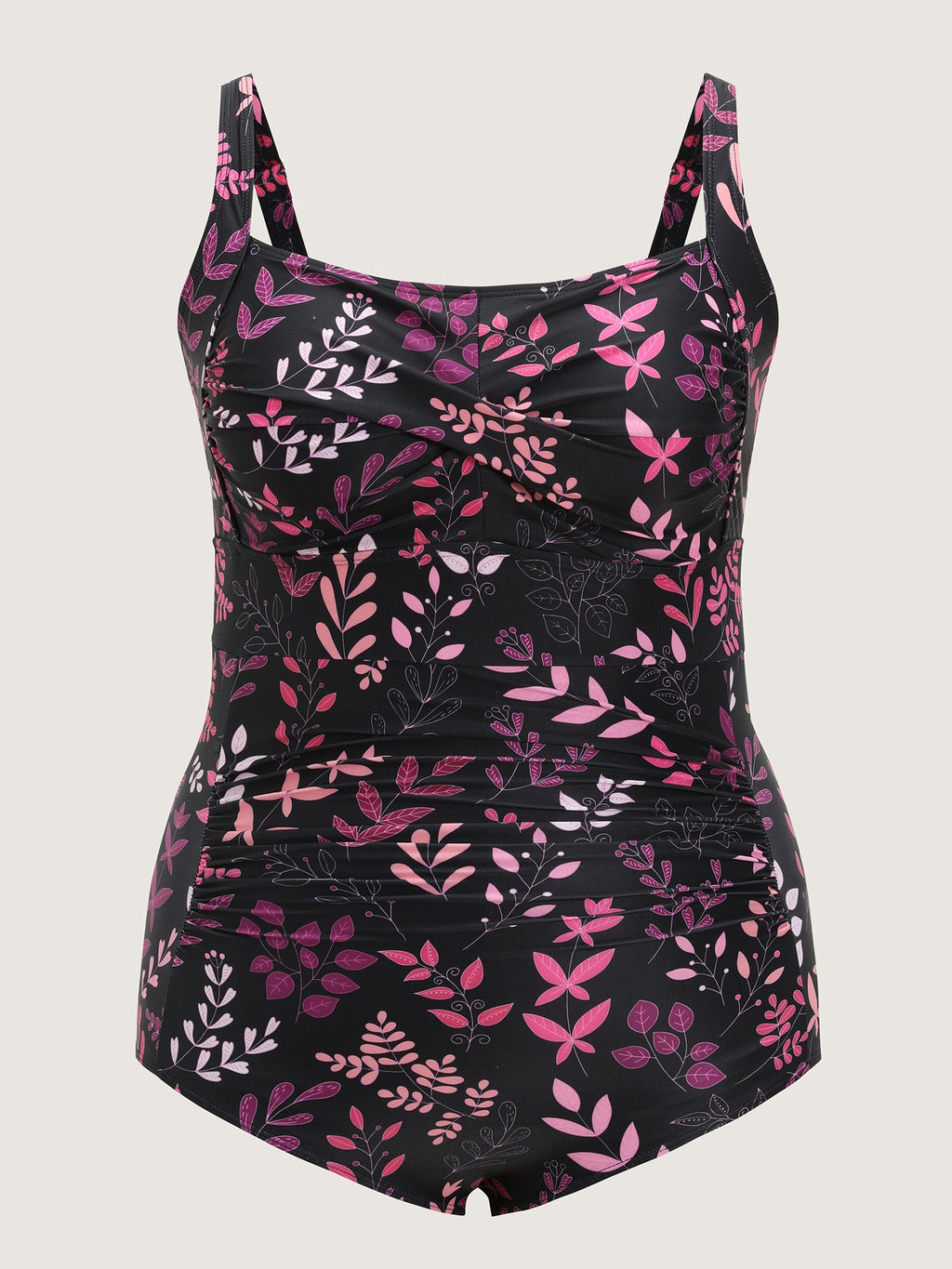 Floral Print Tummy-Control One-Piece Swim