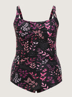 Floral Print Tummy-Control One-Piece Swim