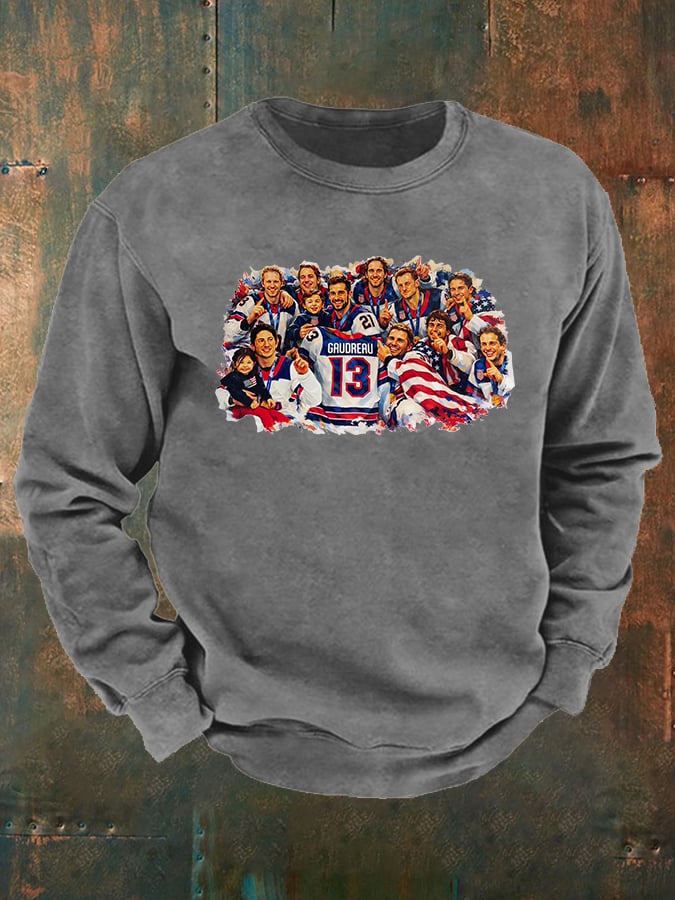 Men's  Funny Character Print  Sweatshirt