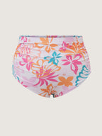 Playful Tropical Print Pockets Swim Dress