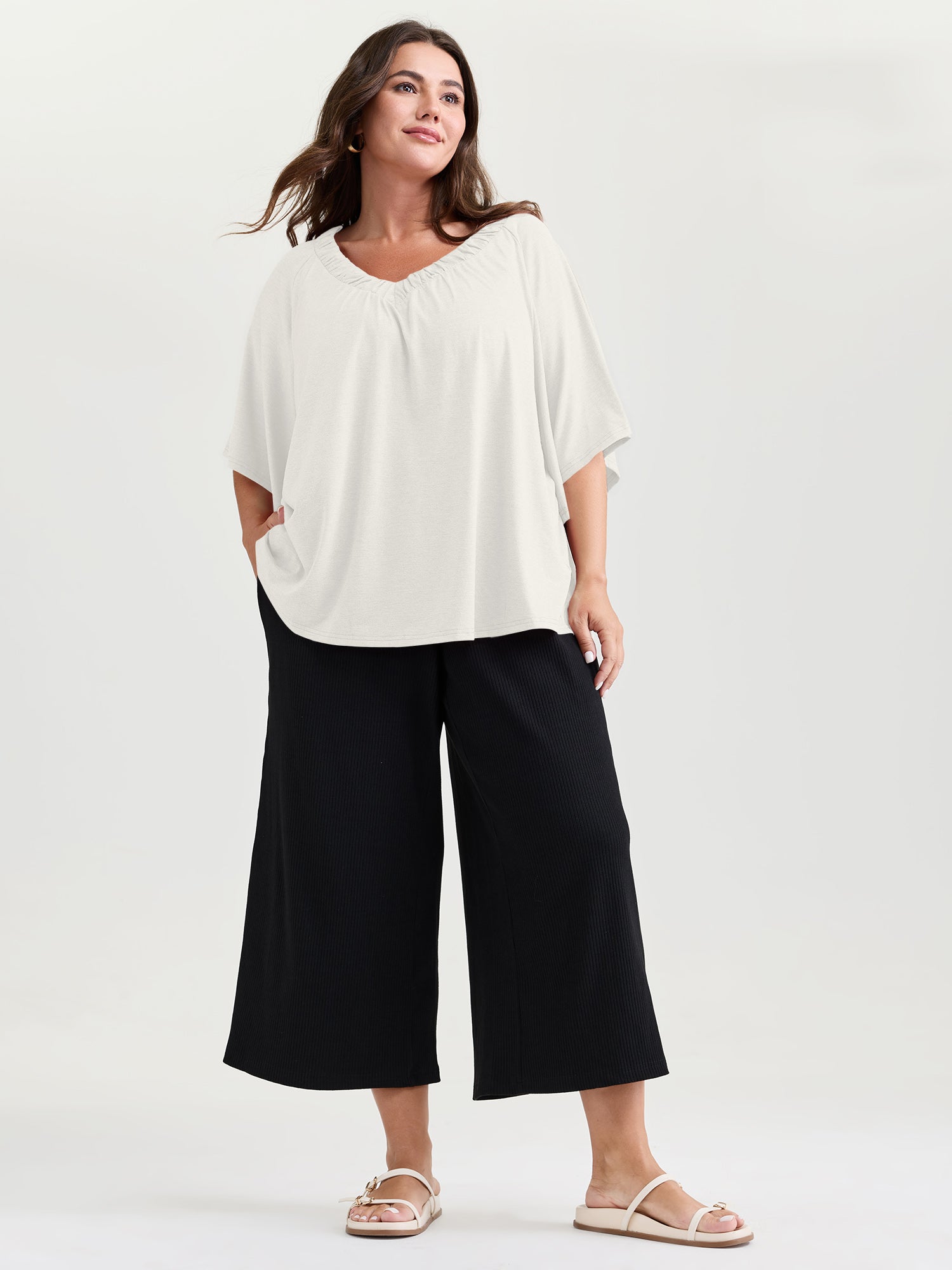 Supersoft Bust-Friendly Flowy Plain Top