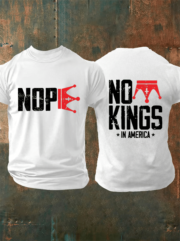 🔥Buy 3 Get 15% Off🔥Men's  No Kings In America T-Shirt