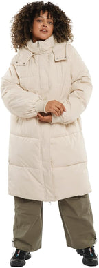 Long Puffer Jacket for Women,2024 Thickened Winter Coat Hooded with Deep Pockets, Ladies Warm Winter Jacket