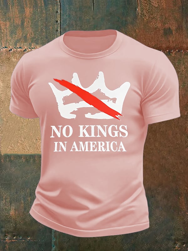 🔥Buy 3 Get 15% Off🔥Men's no kings in America print  T-Shirt