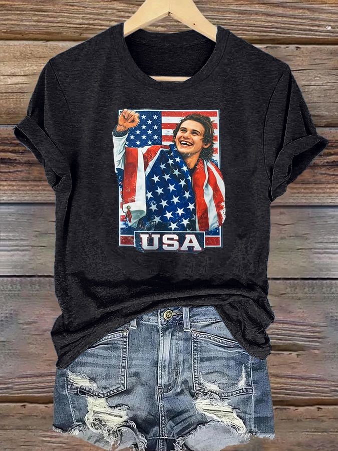 Women's  Funny Character Print T-Shirt