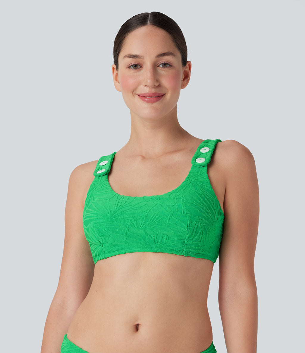 Texture Bikini Top Swimsuit