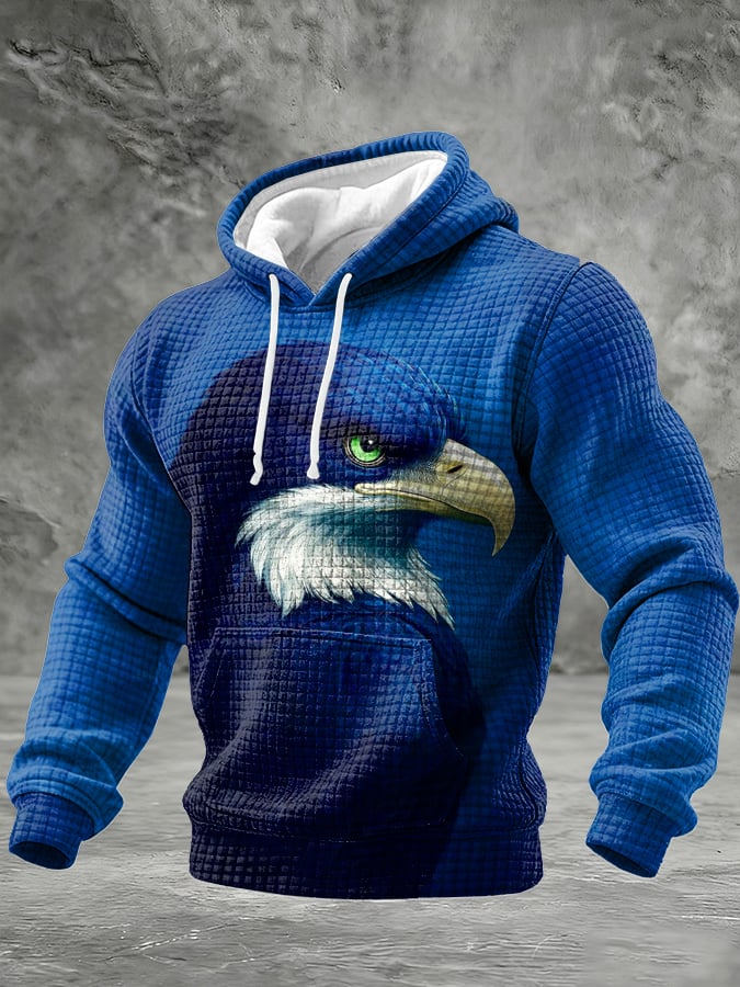 Men'S  casual Printed Hooded Sweatshirt