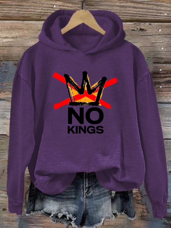 🔥Buy 3 Get 15% Off🔥Women's  America has No Kings Printed Casual Hoodies