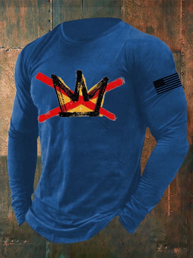 🔥Buy 3 Get 15% Off🔥Men's Vintage No Kings In America Printed Casual T-shirt