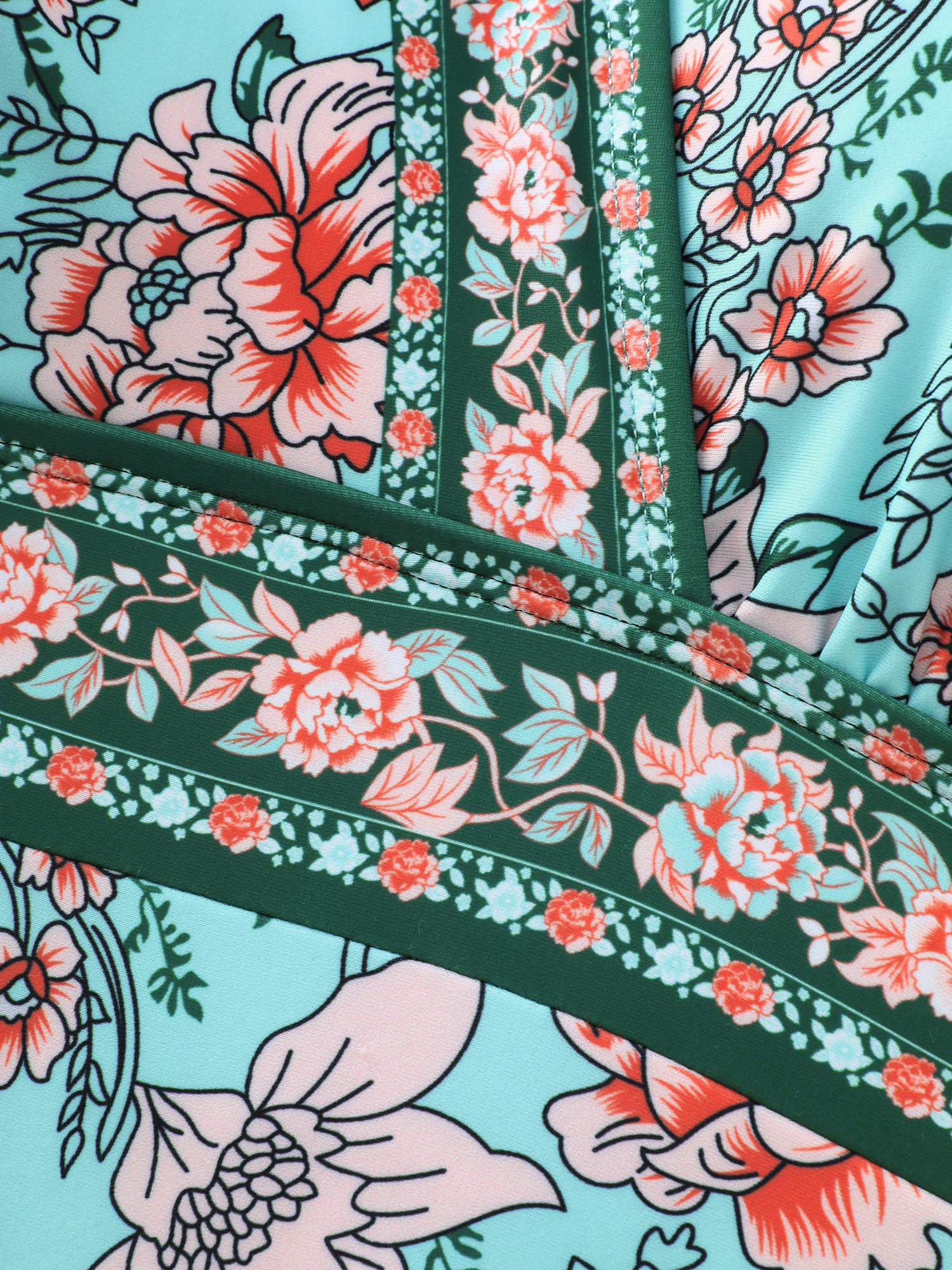 Floral Print Tummy-Control One-Piece Swimsuit