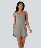 SoftlyZeroTM QuickDry 2-Piece Mini Tennis Active Dress with Pockets