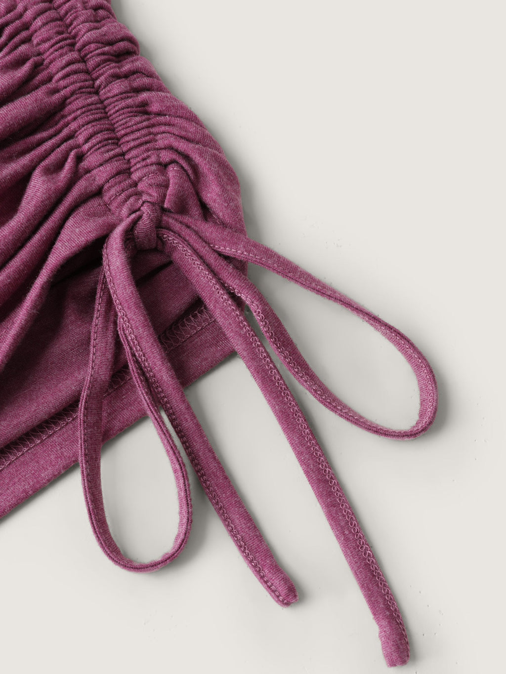 Supersoft Drawstring Ruched Scoop Neckline Tank Top