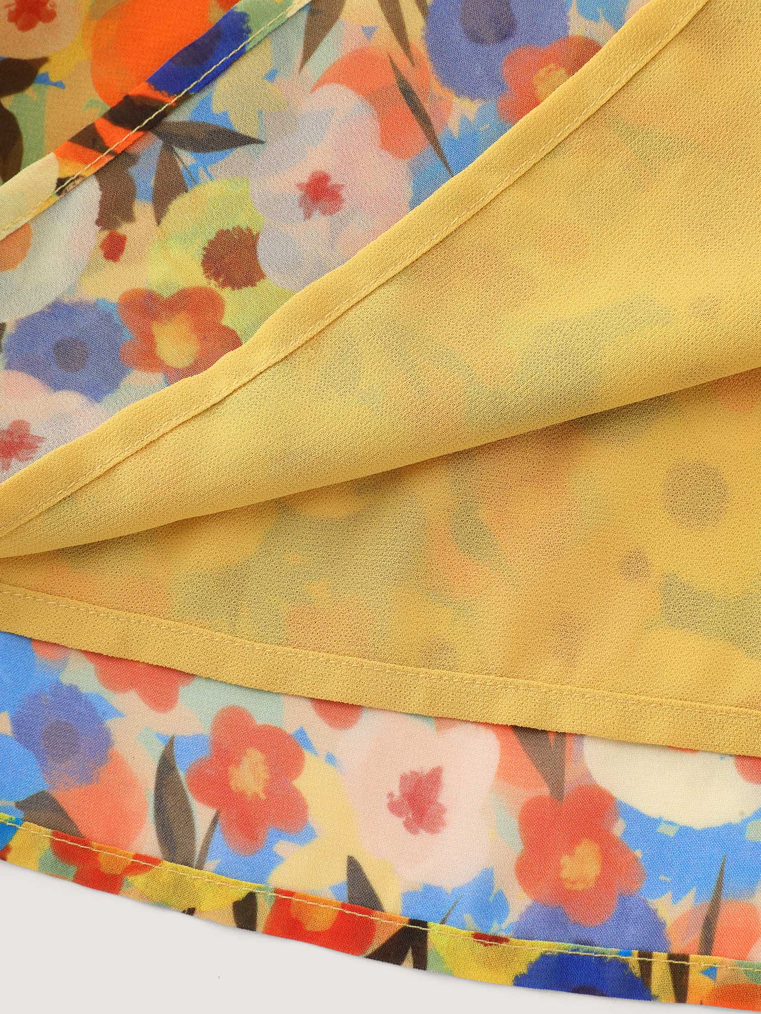 Sunkissed Floral Print Flowy Tank Top