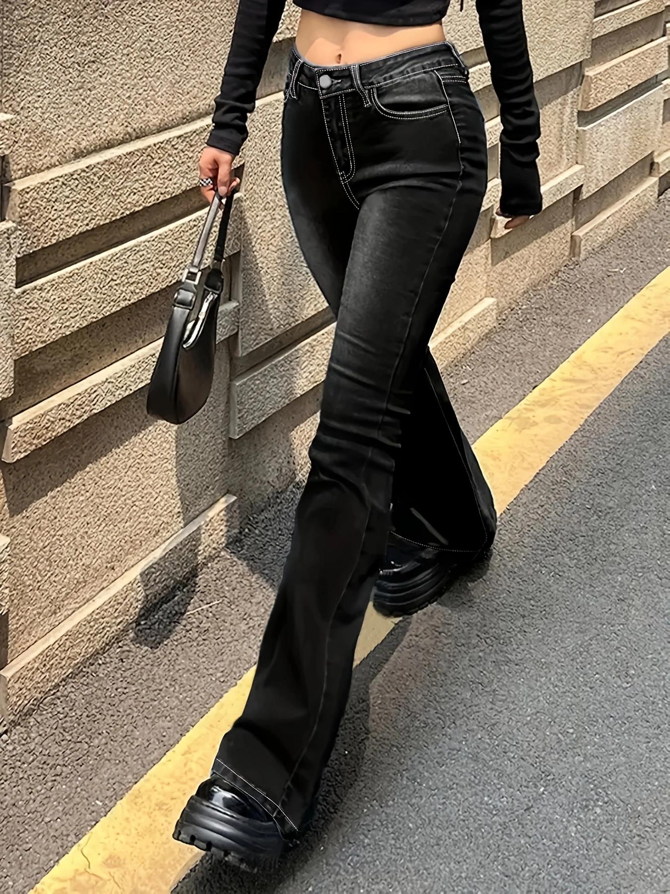 Ladies Washed Casual Jeans