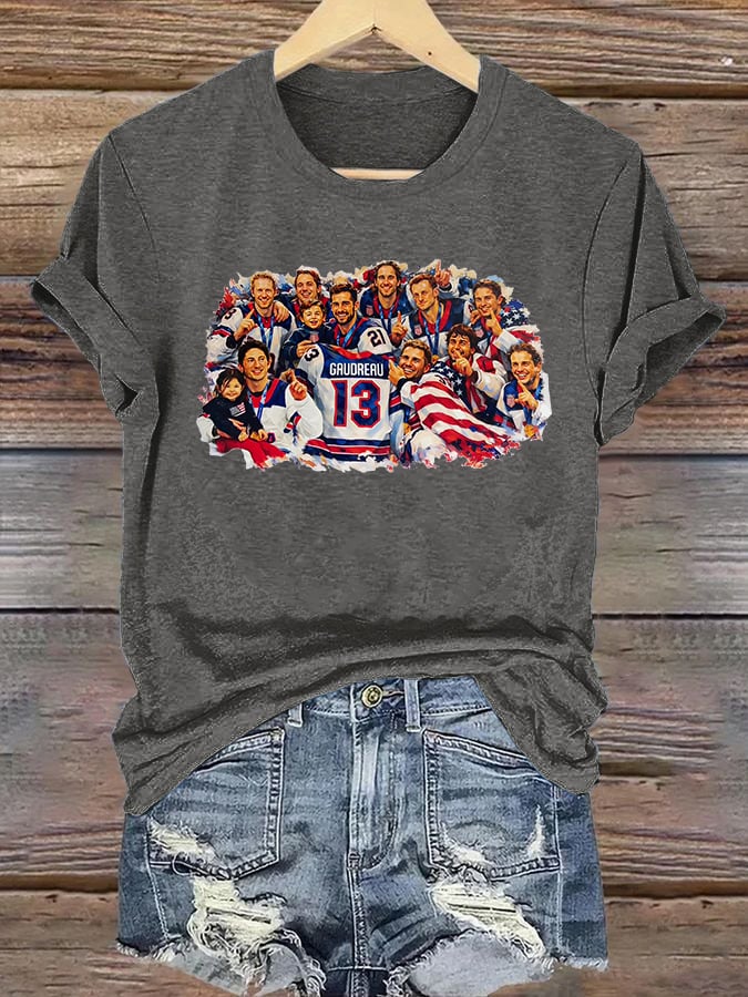 Women's  Funny Character Print T-Shirt